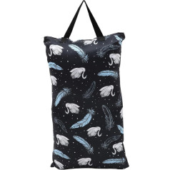 VICASKY Mitrā maiņas soma autiņbiksītes zīdaiņiem soma dzemdību jaundzimušo somas Mini autiņbiksīšu konteiners ar rāvējslēdzēju autiņbiksīšu soma uzglabāšanas soma autiņbiksīšu turētājs Pul Black