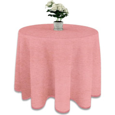 LUA VIKA Šenila galda svārki apaļa galda veļa rozā 90cm