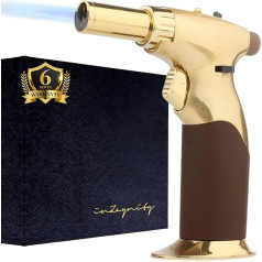 Jaudīgs Bunsena deglis Butāna deglis Atkārtoti uzpildāms un regulējams deglis un sveces liesma 2-1 ar brīvroku slēdzi Cepšana, vārīšana, grilēšana, Creme Brulee, lodēšana, zelts