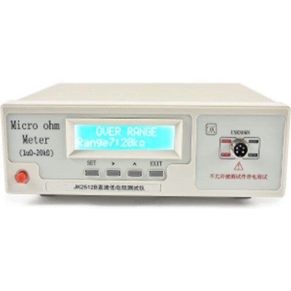 MKHFP Induktivitätsmessung JK2512B Digitales Mikro-Ohm-Messgerät Niederohm-Messgerät Hochpräzise Messgerät für technisches Labor