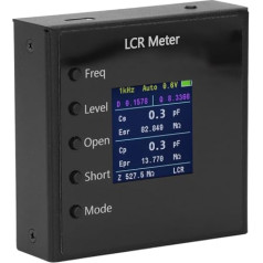 Automātiskais LCR testeris, kondensatoru, induktoru un pretestības mērīšana ar 1,54 collu krāsainu displeju, 1200 mAh Li akumulatoru, 3,5 mm interfeisu, 4 virzienu rotējošu displeju.