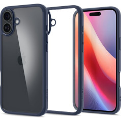 Spigen Aizsargvāciņš iPhone 16 Ultra Hybrid - Caurspīdīgs, zils