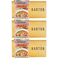 Mama Instant nūdeļu zupa Tom Yum Garneļu garša (Papa Vo®) 90 gab. iepakojumā (90 x 60 g)