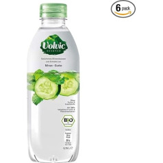 Volvic Essence Mint Cucumber, 6 gab. iepakojums (6 x 750 ml), vienreizlietojamie