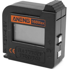 DollaTek 168Max digitālais litija akumulatoru ietilpības testeris, universāls tests, pārbaudīts slodzes analizatora displejs, AAA tipa pogu šūnu pārbaude