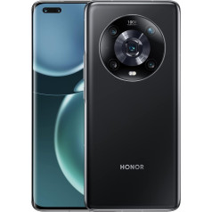 Honor Magic4 Pro Android viedtālrunis, 6,81 collu mobilais tālrunis, 8+256 GB, 120 Hz, Dual SIM, 50 MP trīskāršā kamera, 100 W uzlāde, 4600 mAh akumulators, NFC, IP68, melns