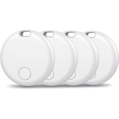 Air Tag Tracker Bluetooth priekšmetu meklētājs, kas saderīgs ar Apple Find My App (tikai iOS) - Balts