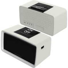 Healvaluefit vienkāršs mūzikas atskaņotājs vecāka gadagājuma cilvēkiem, vienkāršs audiogrāmatu atskaņotājs ar 32 GB TF karti un karšu lasītāju demencei, Alcheimera slimniekiem, vājredzīgiem, vājas redzes pacientiem (pelēks balts)