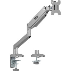 Monitora stiprinājums ar gāzes atsperi ergo office er-447 sudraba krāsā