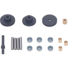 Tērauda RC auto pārnesumu komplekts Heavy Dut Well Motor Gear 1/18 RC auto
