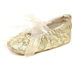 Simonetta F4804 Balerīna šūpulis Baby Girl Tiny Gold Tissue Shoe
