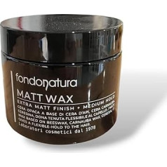 Fondonatura Matt Wax Matt Wax 125 ml - Pomāde ar matētu efektu - elastīga fiksācija, aizsargā pret miglošanos