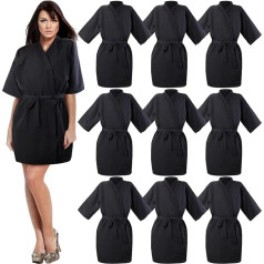 Pasimy Pack of 10 Salons Klients Kleita Frizētava Salons Apmetnis Apmetnis Matu griešanas Apmetnis Salons Halāti frizieriem Salons Priekšauts Cover Stilisti