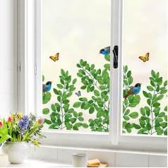 dktie logu plēve ar ziedu motīviem (zaļa, 90 x 200 cm)