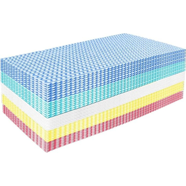KLEENDOL 50 Pack Vienreizlietojamie tējas dvieļi Heavy Duty atkārtoti lietojamas tīrīšanas drāniņas Tējas dvieļi virtuvei 60x30cm