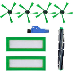 Piederumi, kas saderīgi ar Vorwerk Kobold VR300 VR200 putekļsūcēju robotu filtra birstes rezerves daļas, 8 gab., iepakojumā