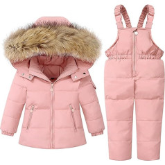 CUTeFiorino Jaundzimušo meiteņu apģērbs Bērnu pūra jaka komplekts meitenēm 1 6 Vecs bērnu slēpošanas kostīms Meiteņu apģērbs 92