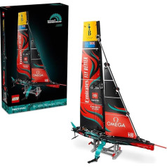 LEGO Technic Emirates Team New Zealand AC75 jahtas būvēšanas komplekts pieaugušajiem, sacīkšu laivas modelis buru laivu cienītājiem, dāvana radošo un relaksējošo aktivitāšu cienītājiem, 42174