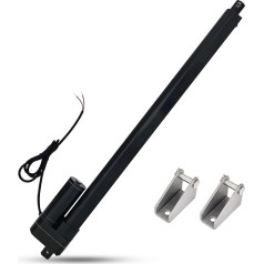 Jvnvlki 450 mm rumba 3000N IP65 ūdensnecaurlaidīgs lineārais piedziņas 12 V lineārais piedziņas lineārais motors 5 mm/s ar montāžas kronšteiniem Lift Coop durvīm, skapjiem, logu atverēm, durvju atverēm, mājas automatizācijai