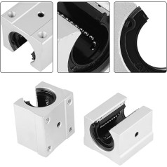 Lineārās kustības gultnis, 4gab SBR20UU 30mm lineāro gultņu bloks, SBR20 UU atvērts lineāro gultņu slīdošo bloku CNC maršrutētāju spilvenu bloks