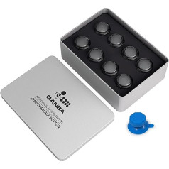 qanba Gravity KT Arcade-Tasten Mechanischer 30-mm-Snap-in-Druckknopf (iepakojumā) (caurspīdīgi melns 30mm TD04)