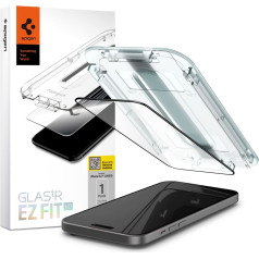 Spigen Rūdīts aizsargstikls iPhone 15 Plus Glas.tR EZ Fit FC - melns