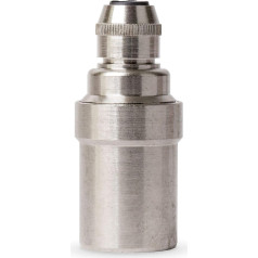 Vintage gluda pārklājuma misiņa lampas turētājs - ražots Eiropā - E14, niķeļa apdare