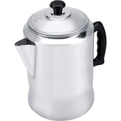 CFTGIW Aluminiumlegierung Kaffeemaschine Pere Percolator Teekessel Herd mit Deckel Kaffee Perkolator Kaffeekanne Kaffeekessel Aluminium Kaffeekanne Aluminium Kaffee Percolator mit