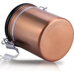 304 nerūsējošā tērauda kafijas trauks, 304 nerūsējošā tērauda kafijas konteiners, hermētiska aromātiska kanniņas uzglabāšanas burka, nerūsējošā tērauda kanniņas vakuuma kārba kafijas pupiņām, pulverim, tējai, riekstiem, kakao, 1,5