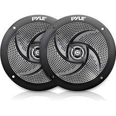 Pyle āra skaļrunis, āra skaļrunis, ūdensizturīgs, 240 W jūras skaļrunis, skaļrunis vasaras braukšanai ar apvidus auto, laivu, UTV, ATV, RV automašīnu un golfa ratiņiem, āra skaļrunis, plakans