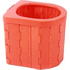 Samnuerly Pārnēsājamā kempinga tualete Auto tualete Saliekamais taburete, antracīts, klusa, ar maksimālo kravnesību līdz 120 kg kempingam, pārgājieniem, ekskursijām, satiksmes sastrēgumiem