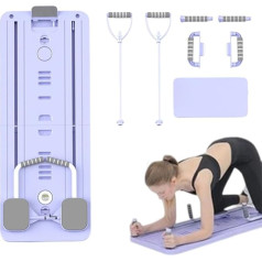 Pilates dēlis, salokāms Pilates dēlis mājas apmācībai, pārnēsājams ar treniņu lentēm Core Muscle Trainer Salokāms treniņš muguras ķermeņa vēderam