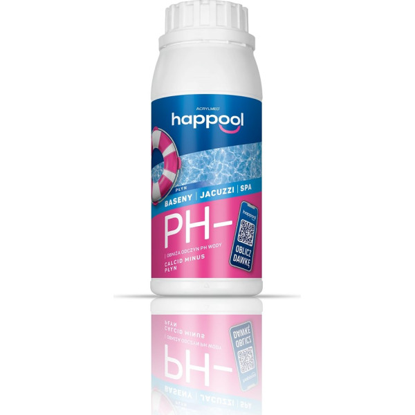 Acrylmed calcid minus 0,5l - šķidrs preparāts ūdens ph vērtības pazemināšanai