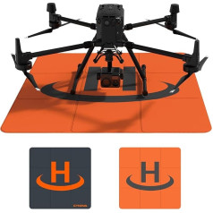 CYNOVA Liela (100 cm), salokāmā piezemēšanās paliktne DJI Matrice 30T Worry Plus/MATRICE 300 RTK/Phantom 4 RTK SE/Mavic 2 Enterprise Advanced droniem