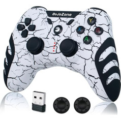 DoJoZone PC Controller Wireless, PS3 Controllers Gamepad PC mit Hall Effect Joysticks/Vibration, 2,4G Gaming Controller für Windows 11/10/8/7, PS3, Android TV/TV Box, Laptop, Steam, Raspberry Pi