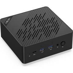 MINIX Elite ER936-AI Mini PC, AMD Ryzen AI 9 365 (10-core), 32GB DDR5-5600MHz, 1TB PCIe 4.0 SSD, Radeon 880M, 73 TOPS AI, 4×8K@60Hz displeji, WiFi 6E, spēlēm, satura veidošanai, biznesam