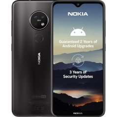 Nokia 7.2 6,3 collu Android viedtālrunis ar 4 GB RAM un 64 GB atmiņas (Dual Sim) - Antracīts (atjaunots)