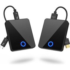 BEQOOL bezvadu HDMI raidītājs un uztvērējs, 1080P HD bezvadu HDMI pagarinātājs, vienmērīga video/audio pārraide, 98FT diapazons pārraidīšanai portatīvajam datoram, kamerai, PS5 mājas kinozālēm (C tips)