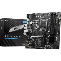 Pamatplate pro b760m-p s1700 4ddr5 dp/hdmi 2m.2 matx