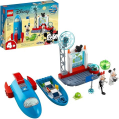 LEGO Disney Mickey and Friends Mickey Mouse & Minnie Mouse's Space Rocket 10774 konstruktors; foršs komplekts bērniem; jauns 2021 (88 gabaliņi)