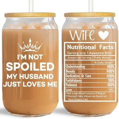 Dāvanas sievai - Dāvanas sievai sievietēm, viņai - 473 ml stikla krūze