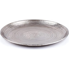 Imera Oriental Alumīnija paplāte 30 cm | Marokas tējas paplāte sudraba krāsā | Oriental Silver Tray Silver | Oriental Decoration Ramadan Decoration