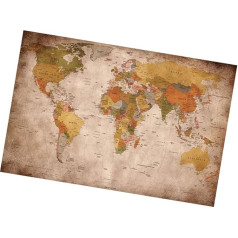 Pasaules karte sienas karājas Vintage delikāts drukāts sienas karājas dzīvojamā istaba mājas virtuve 1 gab.