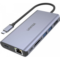 Centrmezgls usb-c 2x usb 3.1, hdmi 2.0, dp 1.4, rj45, sd, pd 100w; d1056a