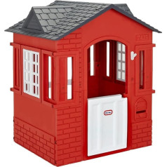 Little tikes, 653889M Cape Cottage rotaļu namiņš - ar darbojošām durvīm, logiem un slēģiem - interaktīvs - aktīvas rotaļas veicina fizisko attīstību - iekštelpās un ārā - sarkans