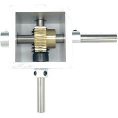 Schneckentriebe-Untersetzungstriebe, 6/8 mm-Welle, 20-Zahnrad, 90-Grad-Rechtswinkel-Eckenrät-Untersetzungsverhältnis 1:10 1:20 Einfache Bedienung, geeignet für Anfänger(1 Ratio 10,8-8MM shaft)