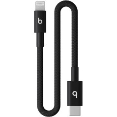 Beats usb c zibspuldzes kabelis 20 cm melns