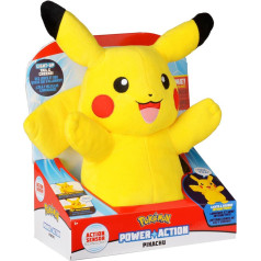Jazwares Pokemon power action pikachu interaktīvā rotaļlieta, plīša, 25 cm