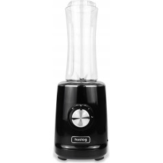 Huslog BlendGo blenderis Smoothie Blender, 600 ml pudele, melns