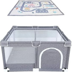 Star Ibaby Oxford XL rotaļu komplekts + Ultasoft paklājiņš, īpaši viegls, mīksts, pelēks